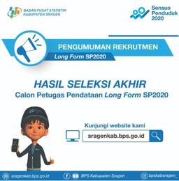 Pengumuman Hasil Seleksi Petugas SP2020-LF