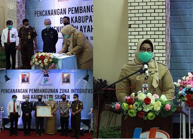 Pencanangan Pembangunan Zona Integritas BPS Kabupaten Sragen