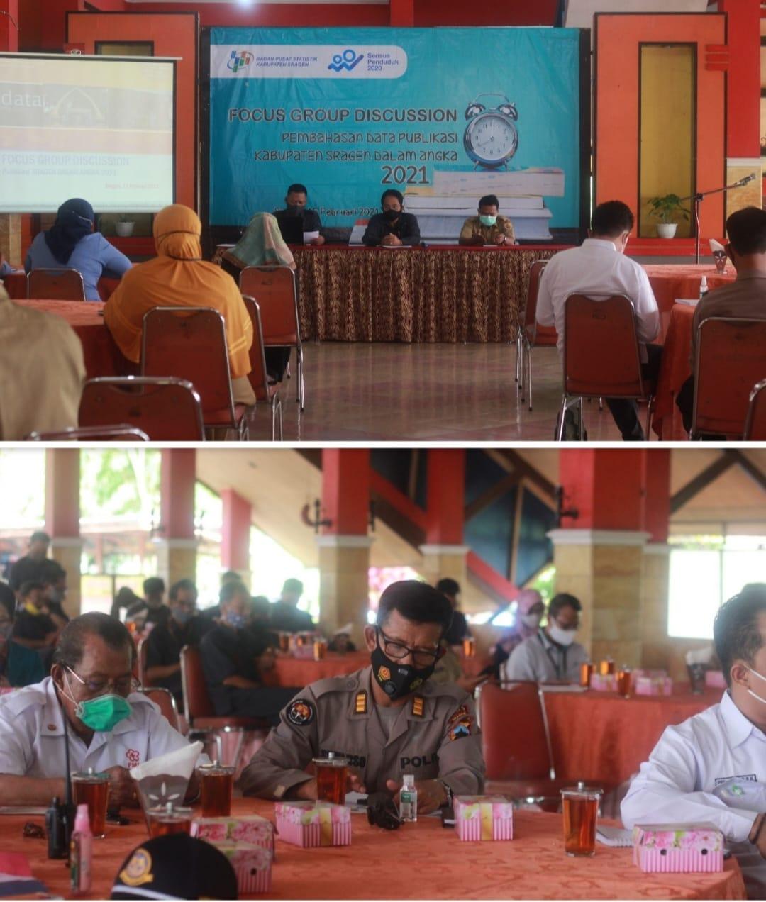 Focus Group Discussion (FGD) Pembahasan Data Publikasi Kabupaten Sragen Dalam Angka 2021